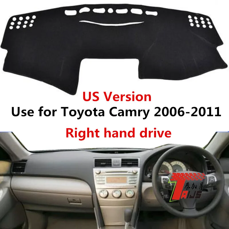 

TAIJS factory high quality Flannel dashboard cover for Toyota Camry 2006-2011 Right-hand drive