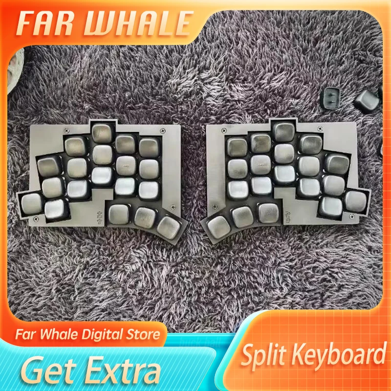 TOTEM 38-клавишная низкопрофильная разделенная клавиатура на заказ с возможностью