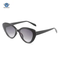 teenyoun new cat eye sunglasses luxury brand fashion uv400 same stripe ins punk sun glasses women