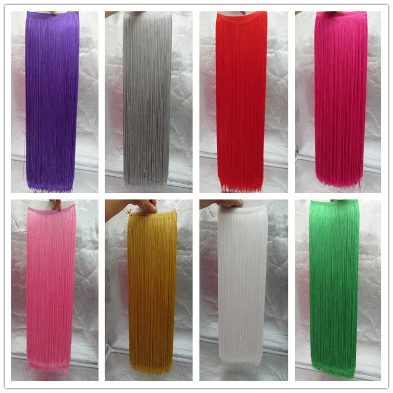 

10 Yards/lot 100cm Wide Lace Fringe Trim Tassel Fringe Trimming For DIY Latin Dress Stage Clothes Accessories Lace Ribbon