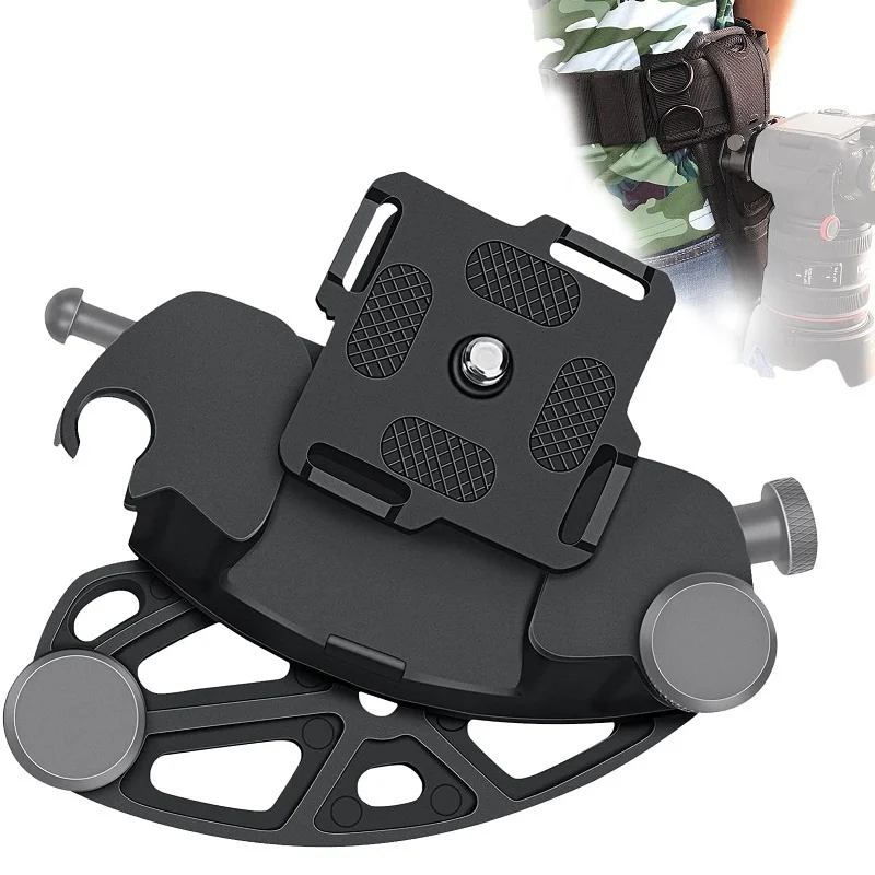 

Camera Waist Belt Clip Durable And Practical Metal Backpack Holster Strap Convenient And Fast For Gopro 10 9 Slr Camera Clamp