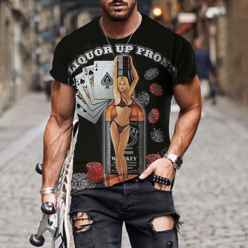 

T-Shirt manches courtes col rond pour hommes, surdimensionné, polyvalent, Harajuku rétro, Streetwear, mode été XXX VIDEO