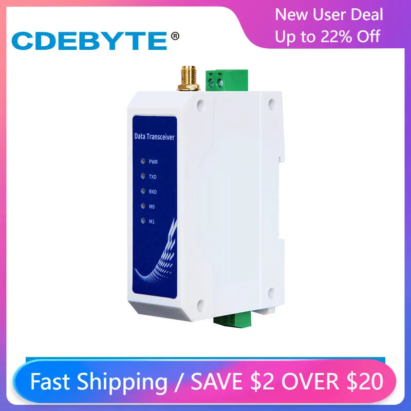 SX1268 DC Power Supply Wireless Data Transmission Radio Station LoRa Spread Spectrum E95-DTU(400SL22P-485)  22dBm ModBus IoT