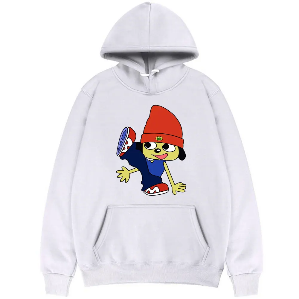 

Parappa The Rapper Men Women Black Fashion Hip Hop Oversize Hoodie Man Fleece Cotton Sweatshirt Man Tracksuit Funny Mens Hoodies