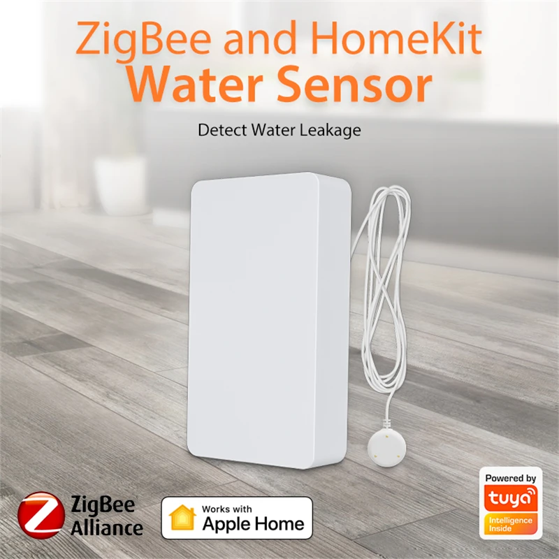 Tuya HomeKit и ZigBee умный двойной режим детектор утечки воды погружение Сигнализация