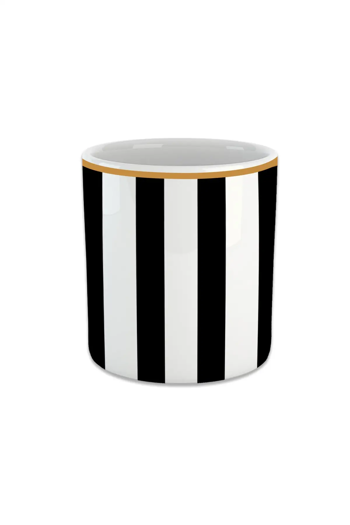 

Чашки Эспрессо в вертикальную черную полоску, двойная яркость-чашки без рук 0-50, кофейные чашки, чайная и презентационная посуда и