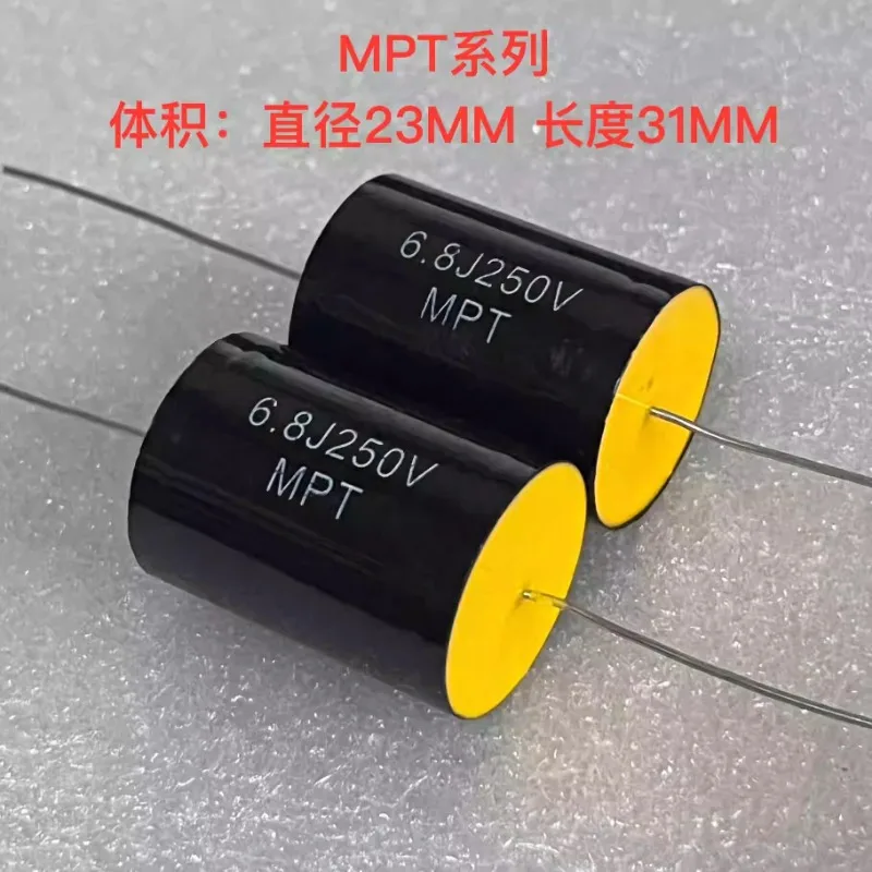 20 шт./совершенно новый тайваньский MPT/MKT серии 6 8 мкФ 250 В разделитель лихорадки