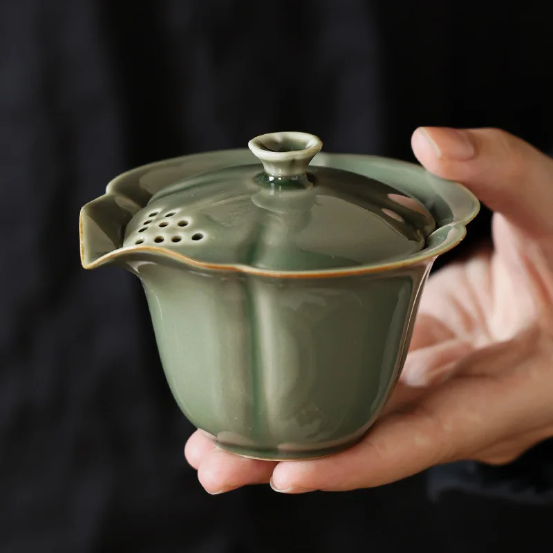 Yue Kiln Celadon Tureen китайский бытовой высококачественный набор чашка для фильтрации