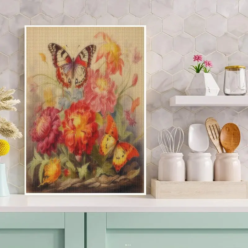 GATYZTORY алмазная живопись Новая коллекция 2024 Цветок Круглая Мозаика пион вышивка