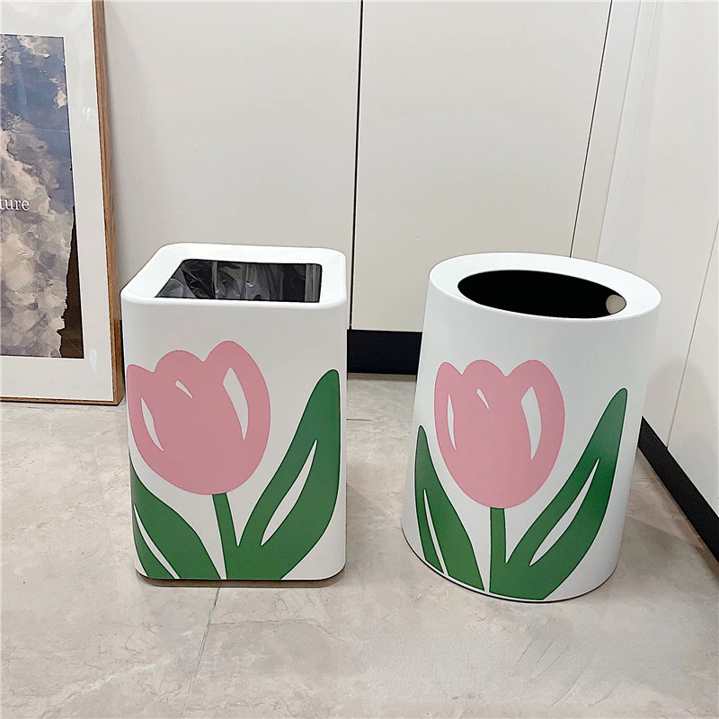 

Desktop Trash Can Recycle Bin Kitchen Dumpster Wastebasket Waste Bins Recycling Garbage Bin Automatic Wastebin Paper Basket Dump