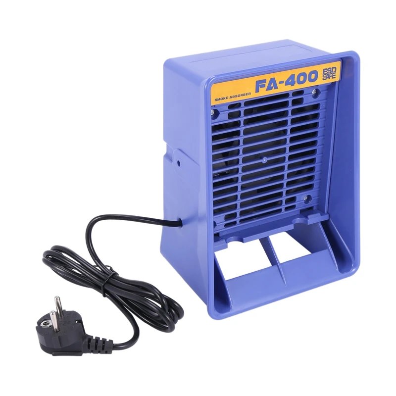 

220 В, устройство для поглощения паяльного железа, экстрактор дыма Esd, Fa-400, с 10 активированными губками, штепсельная вилка европейского стандарта