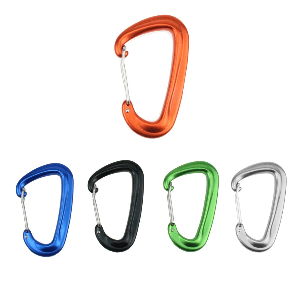 

1pc Outdoor Camping Mulitfuntion Tool Mountaineering Buckle Steel Small Carabiner Clips Fishing Climbing Acessories Safety Tool