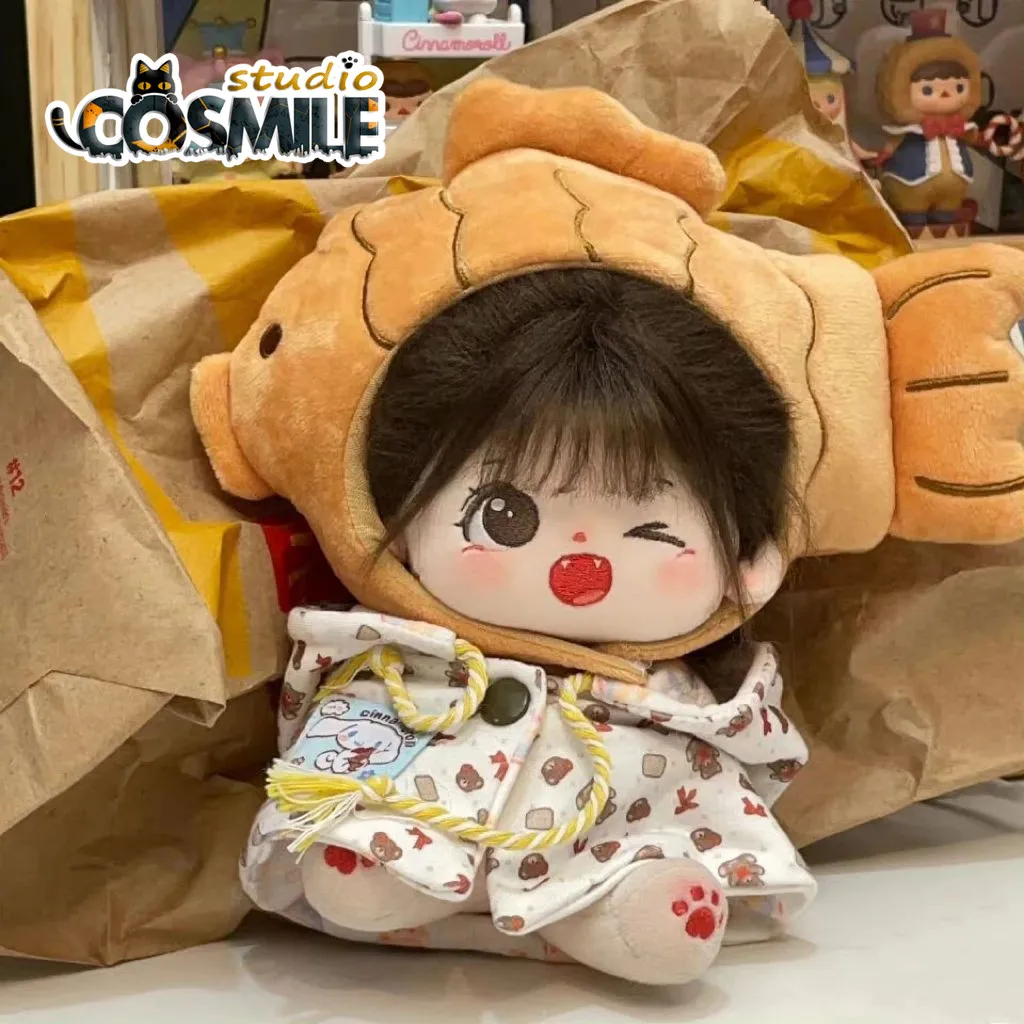 

No attributes Kpop IdoI Star Brown Hair Wink Girl Group Stuffed Plushie Toy 20cm Plush Doll Body For Dress up Cute Gift Sa PDD