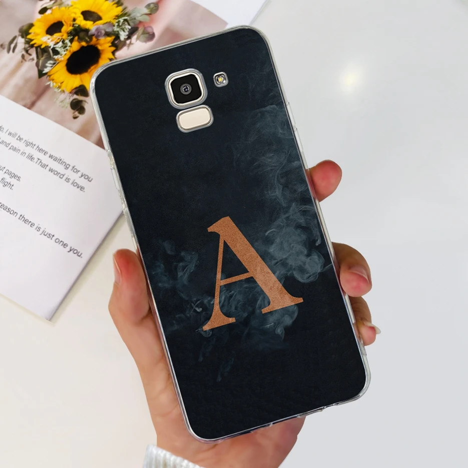 Чехол для Samsung Galaxy J6 Plus 2018 чехол + искусственная кожа новые чехлы с надписью мягкий