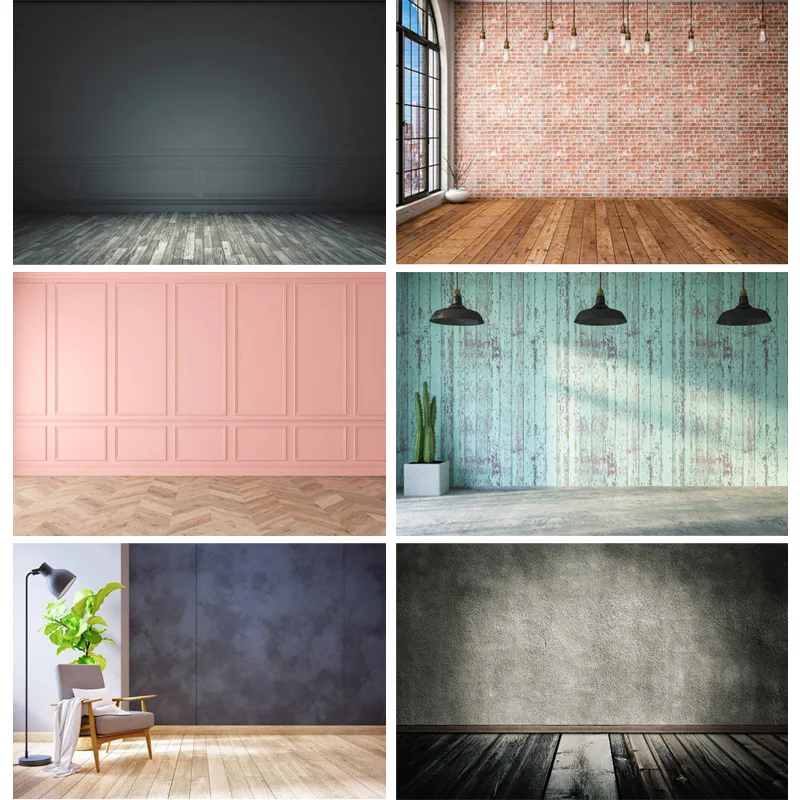 

Art Fabric Photography Backdrops Props indoor wall wood floor Photo Studio Background 22329 MKL-06