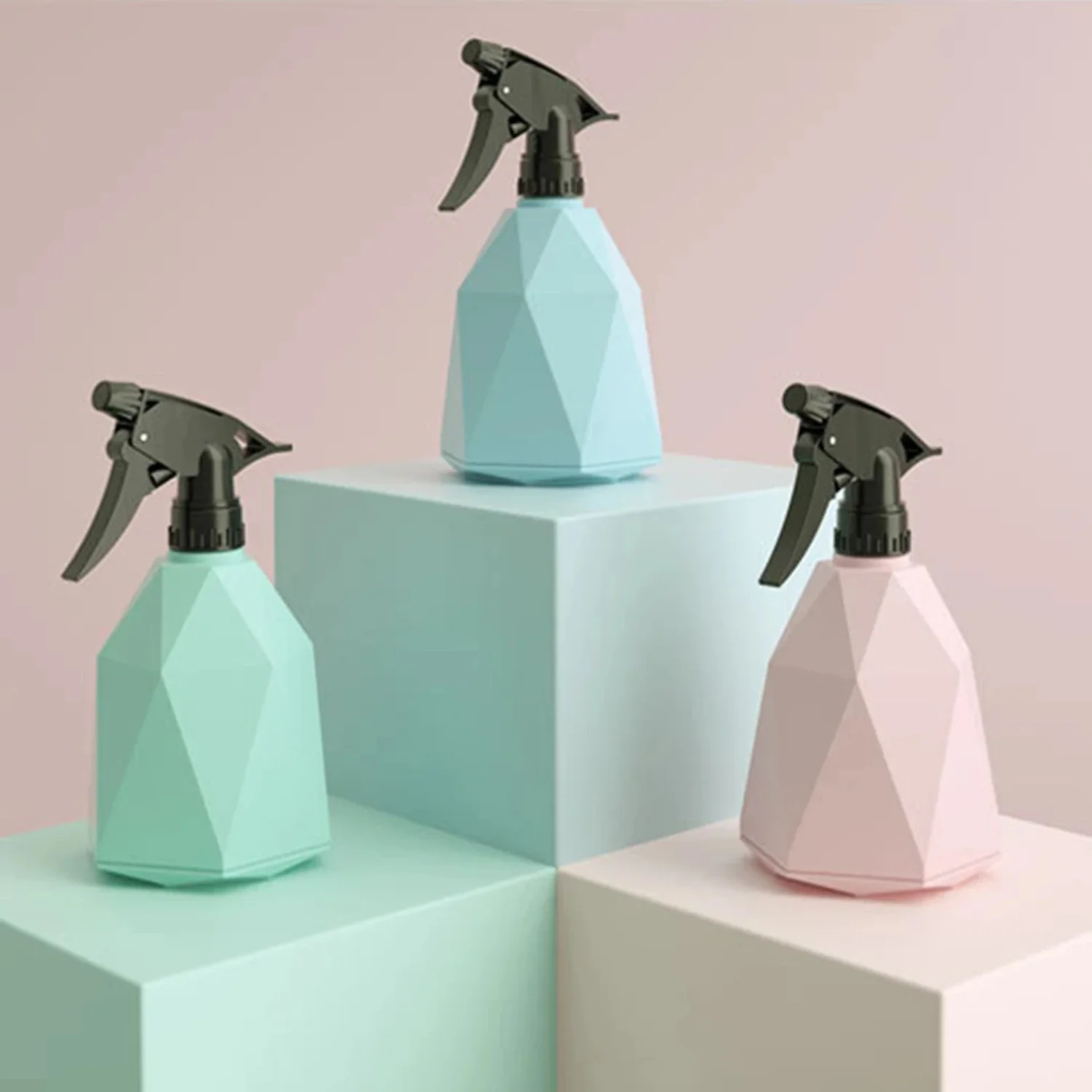 600 мл лейка для цветов ярких геометрический распылитель воды бутылка растений