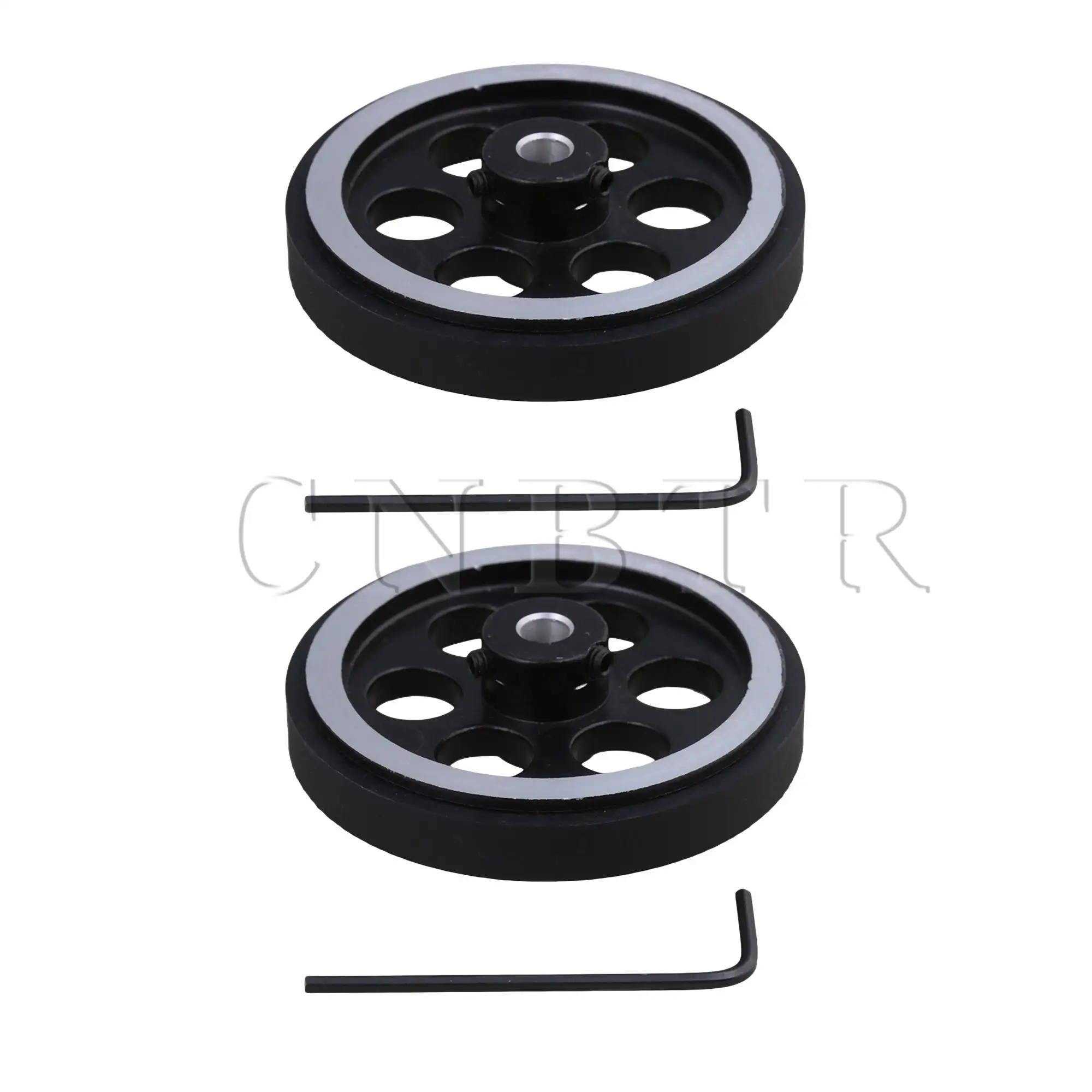 

CNBTR 2 шт. 200x6 мм черный промышленный вращающийся колесико энкодера с винтом и гаечным ключом