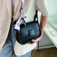 2022 new black womens shoulder bag luxury designer pu leather messenger pure color handbag female small flap crossbody bags sac