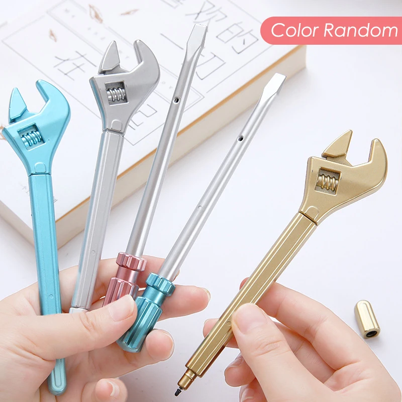 

Random Creative Simulated Wrench Ballpoint Pens Cute School Office Writing Supplies Plastic Wrench Ballpoint Pen Student Gifts