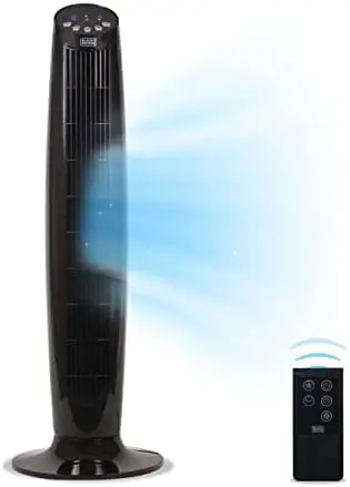 

\u2013 Quiet Oscillating Stand Up Cooling Fan with Remote Control, 46 Inch BFTR146