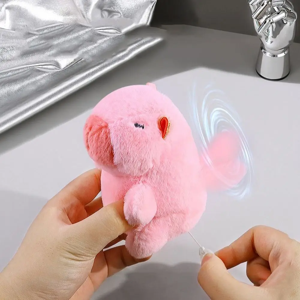 Мультфильм Wagging Tai Capybara плюшевый кулон креативный милый брелок с капибарой