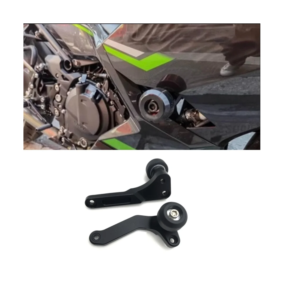 

For KAWASAKI NINJA400 NINJA 400 2017-2023 Motorcycle Falling Protection Frame Slider Fairing Guard Crash Pad Protector