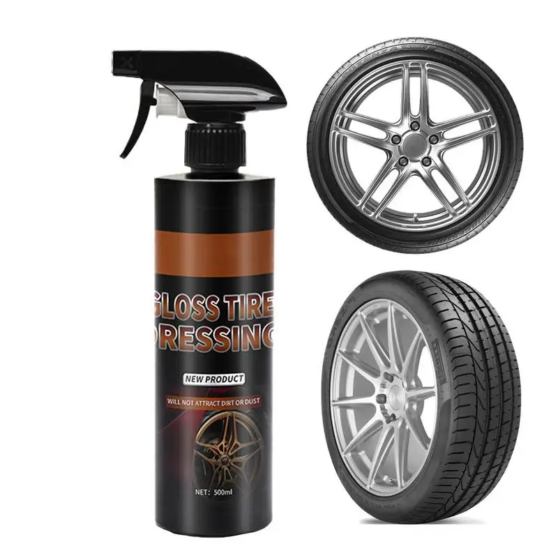 

Universal Tire Cleaner Spray 500ml Tire Shine Dressing Coating For Cars Tires Bumpers Car Auto Tire Refurbishing Agent Cleaner