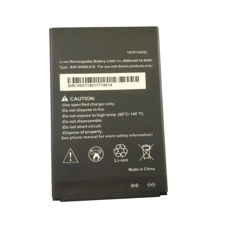 

Battery for Sonim XP8 XP8800 Phone New Li-Polymer Rechargeable Replacement 3.85V 4900mAh BAT-04900-01S