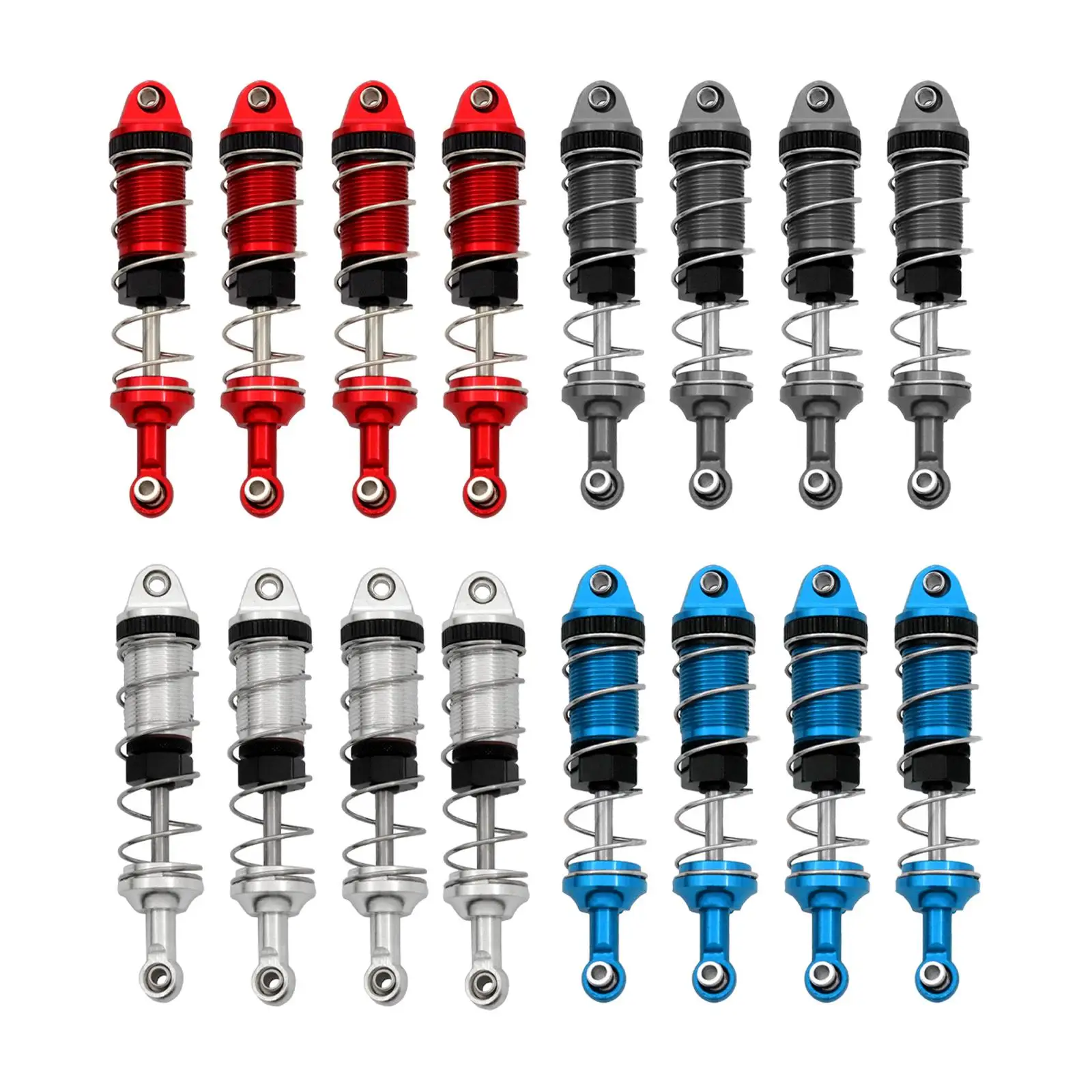 

4x 1/12 Scale Replacement Parts Shock Absorber Oil Adjustable Damper for MN Trucks Crawler RC Hobby Car DIY Modified