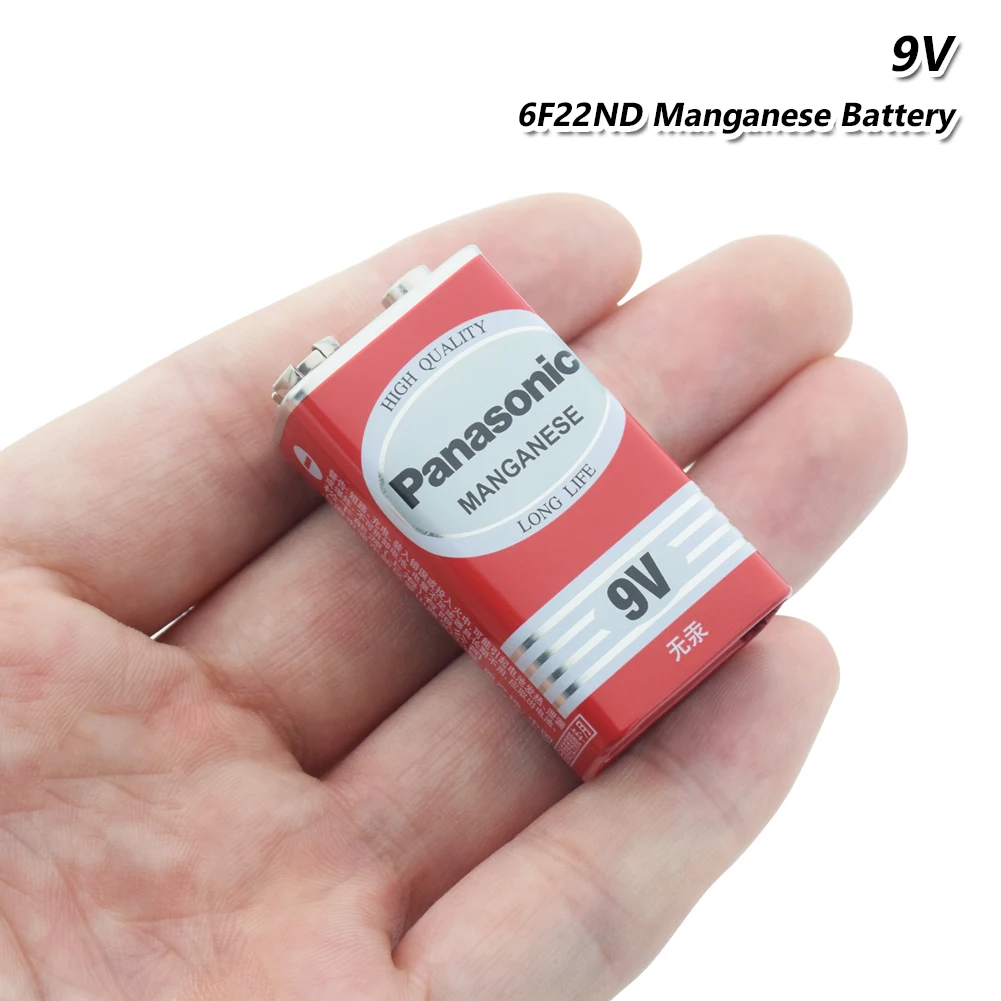 

Сменный аккумулятор для сигнализации Panasonic 9 В 6F22, беспроводной микрофон, пульт дистанционного управления, электрические игрушки, углеродна...