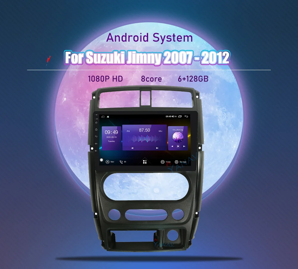 

Blu-Ray QLED для Suzuki Jimny 2007 - 2012 автомобильное радио, мультимедийный видеоплеер, навигатор, GPS Stero Auto Android 2 DIN Android 10