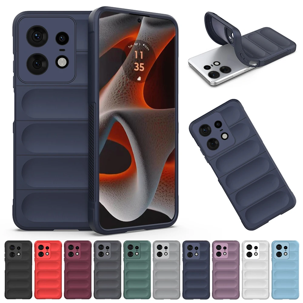 Жидкий силиконовый противоударный бампер задняя крышка для Motorola Edge 50 Pro Edge50 50Pro