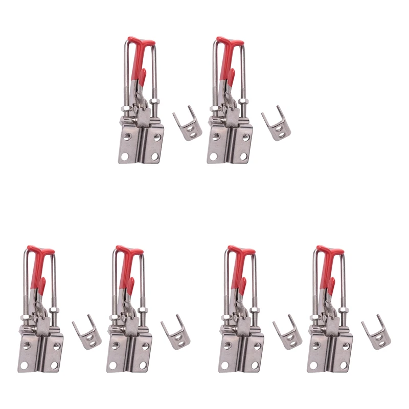 

New 6-Pack 2000Lbs Capacity Heavy Duty Adjustable Latch U Bolt Self-Lock Toggle Clamp