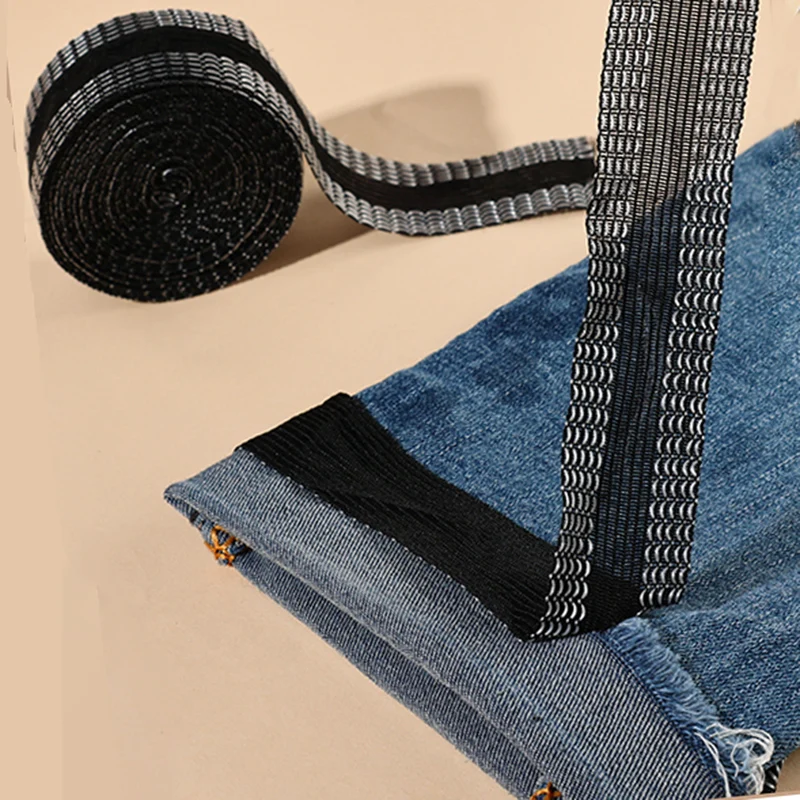 

1-5M Pants Paste Self-Adhesive Pants Edge Shorten Pastes Iron on Trousers Jeans Pants Clothes Sleeves Length Adjusted stick Tape