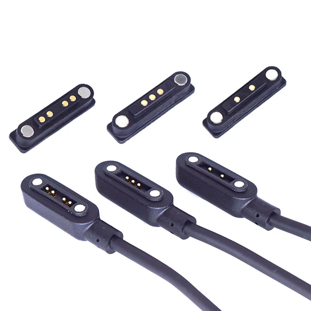 

2/3/4Pin Magnetic Charging Cables USB Charge Adapter Line with Magnet for Smart Watch Wristwatch Male Cable and Female Connector