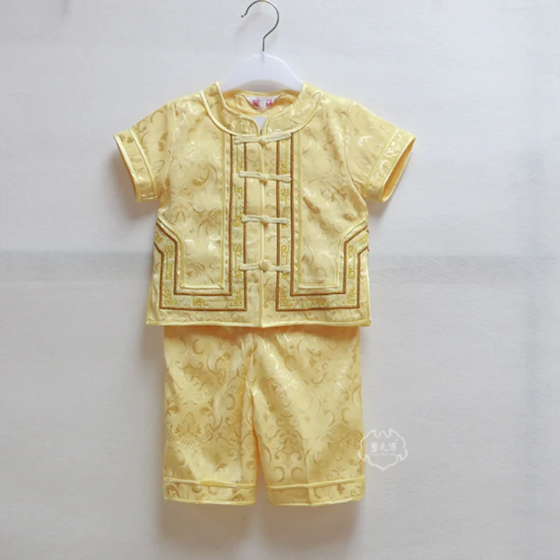 Tang Suit Retro Dress Cotton Embroidery Suit Tang Suit Children's Clothing Summer New Chinese Style Hanfu
