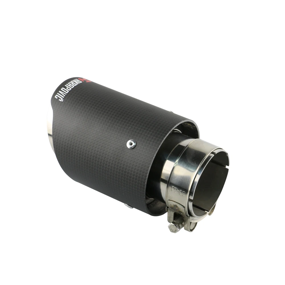 Автомобильный наконечник выхлопной трубы из углеродного волокна 63 мм диаметром
