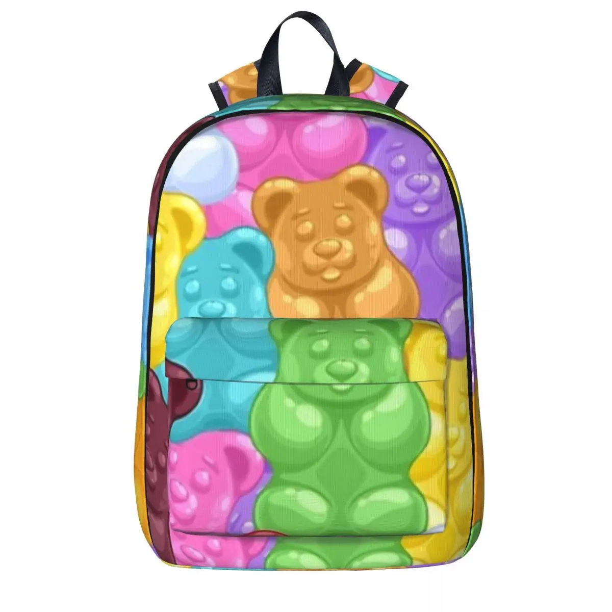 

Rainbow Gummy Bears Backpacks Boy Girl Bookbag Students School Bag Kids Rucksack Laptop Rucksack Shoulder Bag Large Capacity