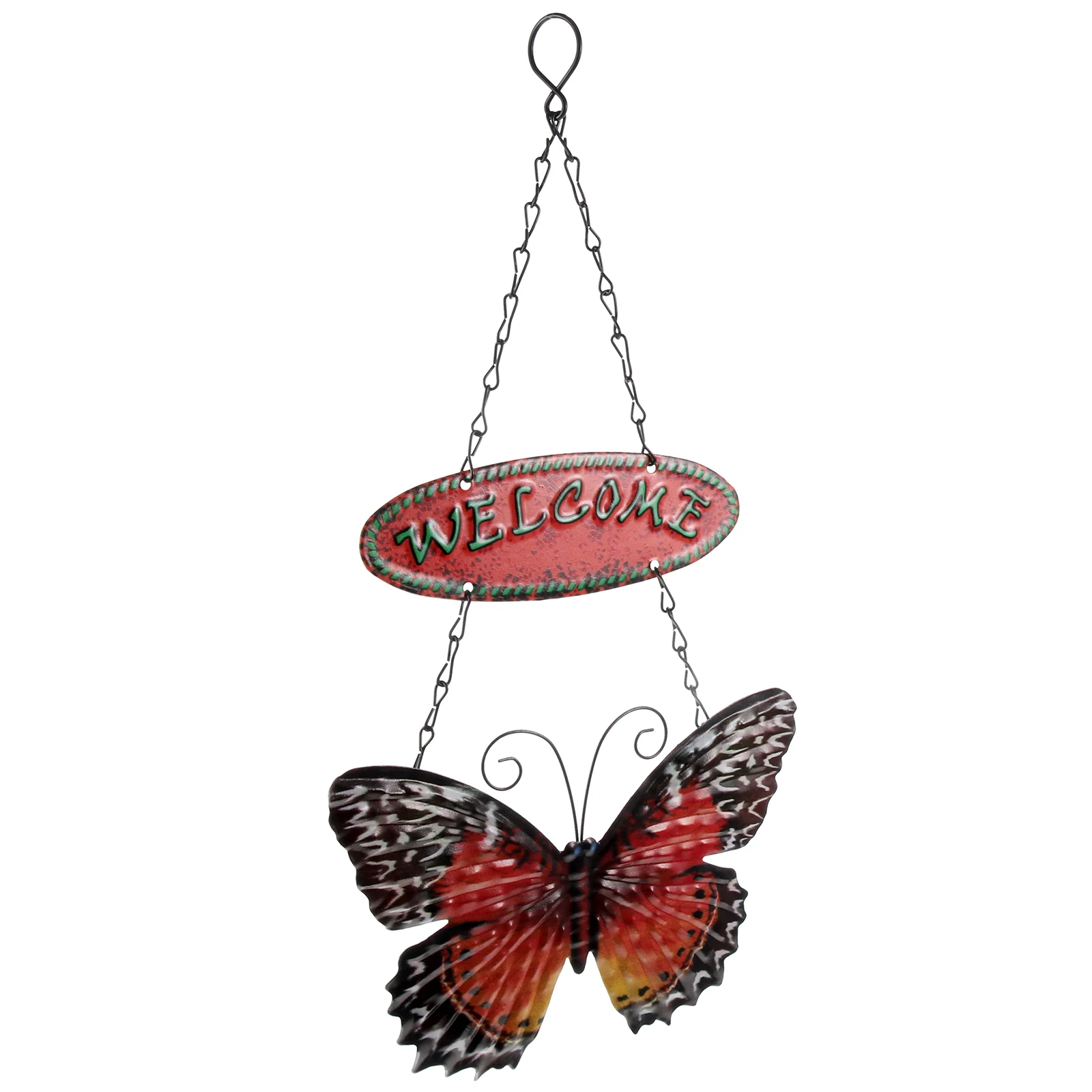 

Welcome Listing Door Hanging Decor Wall Ornament Outdoor Decorations Pendant Wood Trim Sign