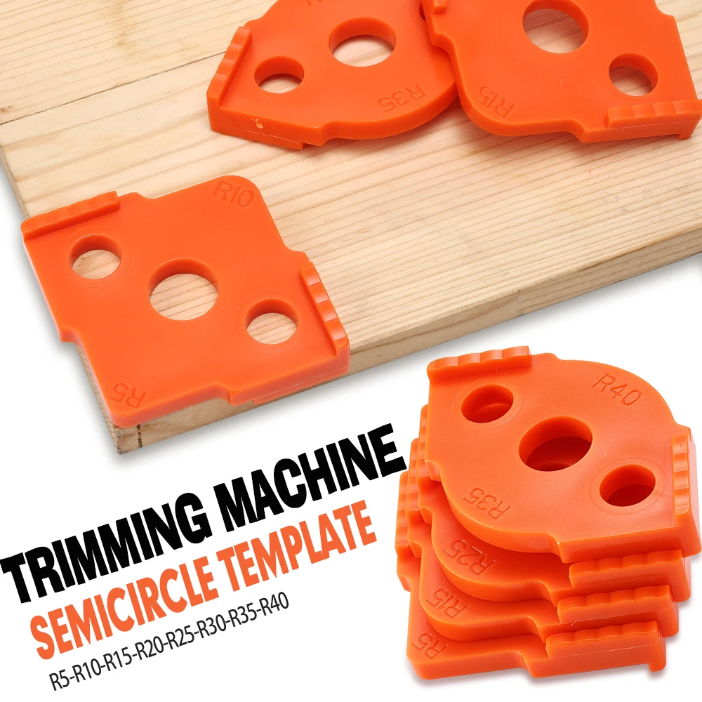 

4Pcs Quick Locator Woodworking Router Corner Radius Templates Jig R5-R40 Woodworking Trimming Machine Wood Router Table Review