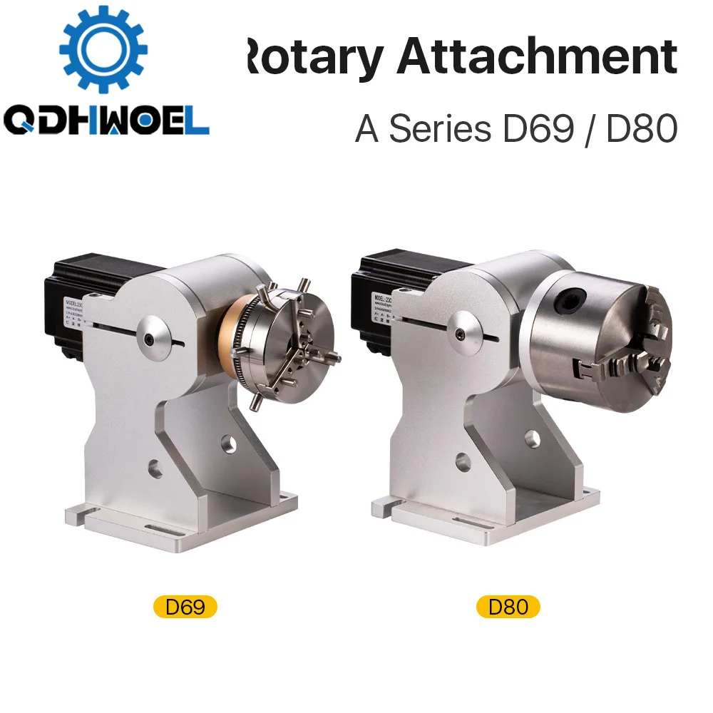 

Three Chuck Rotary Worktable Rotary Device Diameter 69/80mm Fixture Gripper for Co2 & Fiber Marking Machine Extra Axis