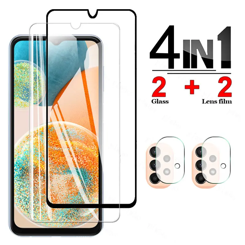 4 en 1 Verre Trempé pour Samsung Galaxy A23 4G 5G SM-A235F SM-A236U A235 A236 23 Protecteur D'écran