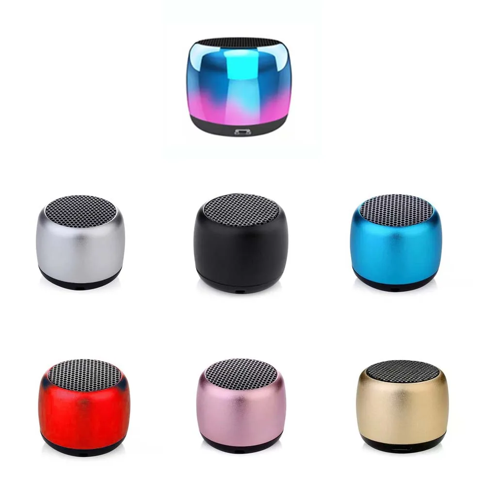 Металлическая мини беспроводная Bluetooth-колонка портативный музыкальный сабвуфер