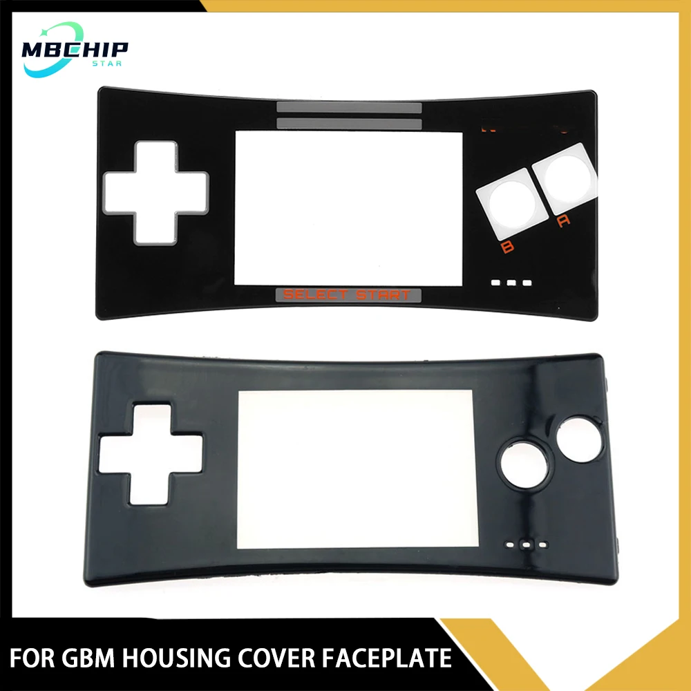 

Black Limited Version Faceplate Cover Replacement Front Shell Housing Case For Nintendo Game Boy Micro for GBM Console