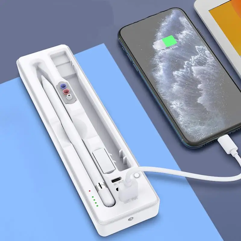 

Подходит для iPad карандаш подходит для Apple Pencil 2l Pen Stylus и Huawei Logitech type-c USB Перезаряжаемый стилус коробка для хранения