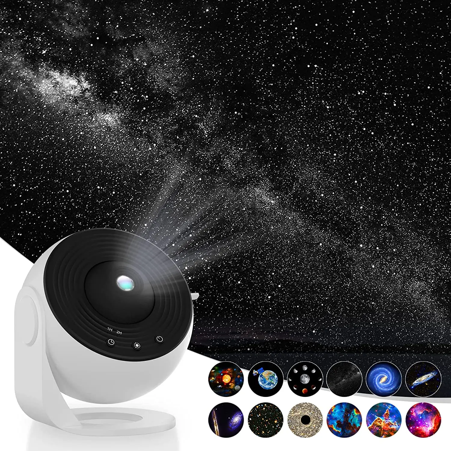 NEW 12 In 1 Planetarium Galaxy Starry Sky Projector Night Light HD Star Aurora Projection Lamp For Kids Bedroom Home Party Decor