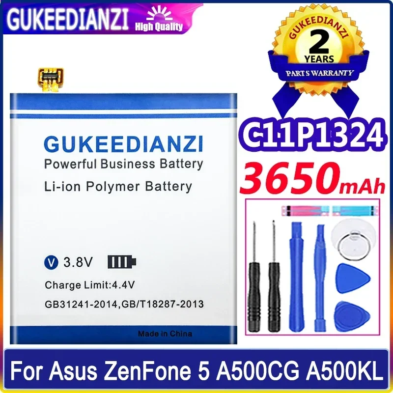 GUKEEDIANZI аккумулятор 3650 мАч C11P1324 для ASUS ZenFone 5 A500G Z5 A500 A500CG A501CG A500KL аккумуляторы