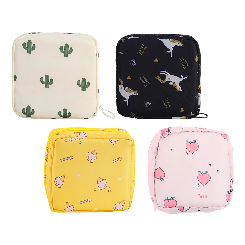 

Bag Sanitary Pouch Purse Tampon Portable Change Pad Napkin Mini Period Nursingmoney Organizer Jewelry Case Bagsholder