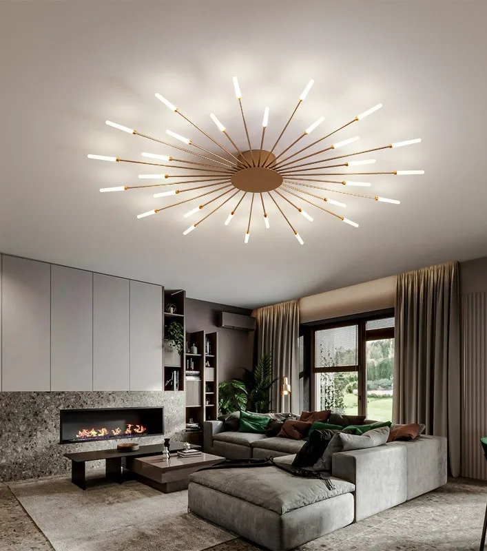 

Heng Yuan lighting fireworks led ceiling lamp, used in the living room, bedroom and family simple creative European lighting