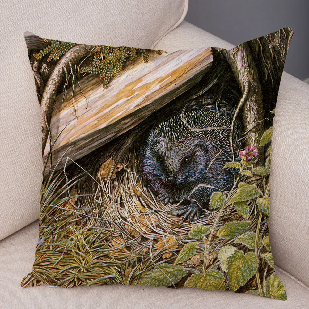

Наволочка Cartoon Animal Fox Bird Squirrel 45x45 см
